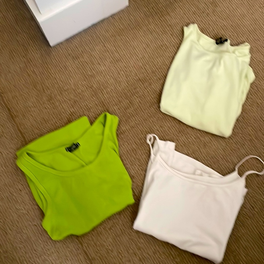 Three Eddie Bauer tank tops